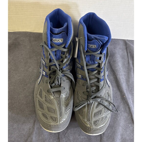 Size 13 - ASICS Split Second 9 Graphite/Silver/Royal Wrestling Shoe J203Y 7993 main image 13